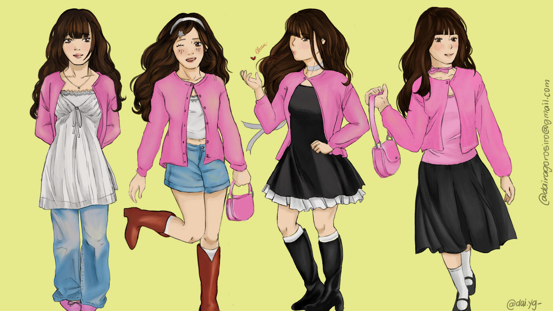 RENDER: Pink Cardigan